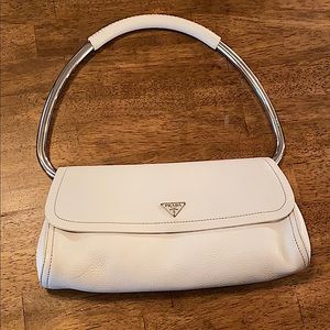 White vintage Prada handbag